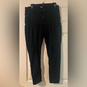 Hudson Jeans Distressed Jeans in Black Size 31